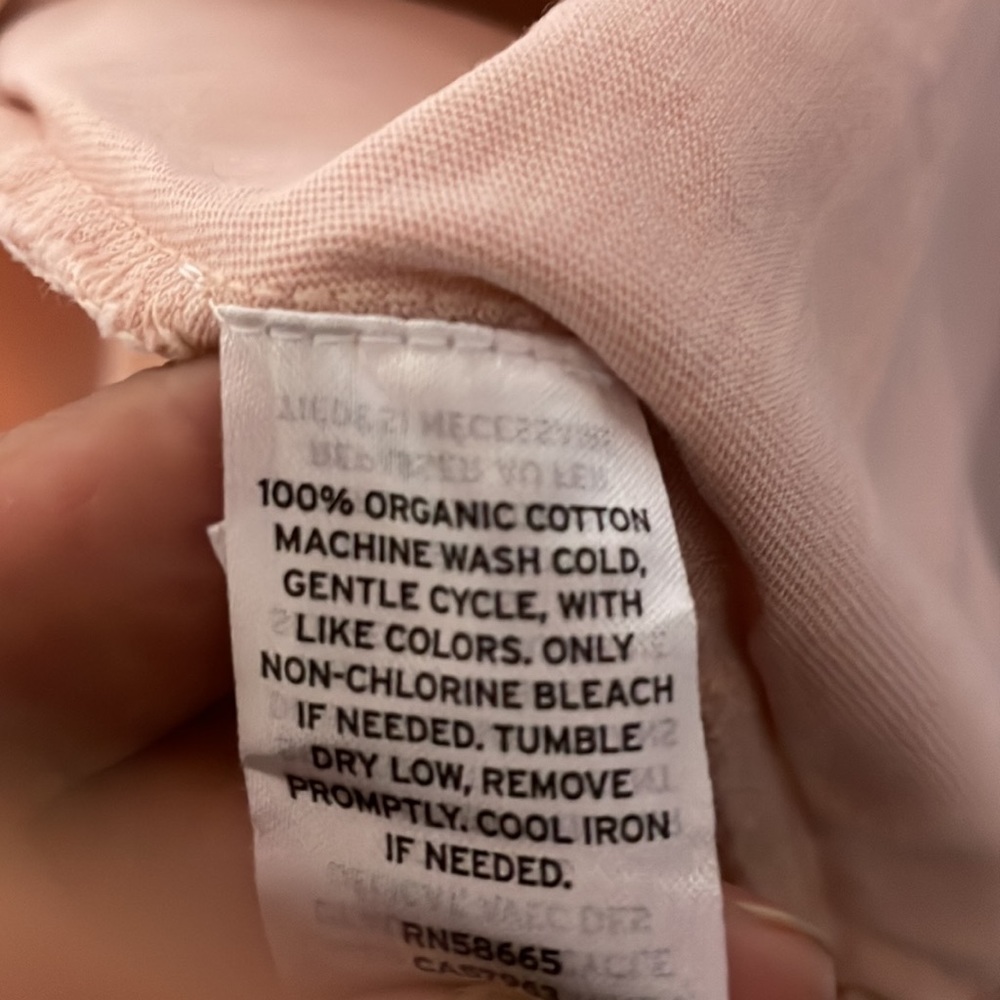 NWT Melrose and market pink smoke color 100% organic cotton drees size large - Picture 5 of 6